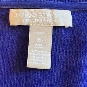 Banana Republic Rich Blue Merino Top